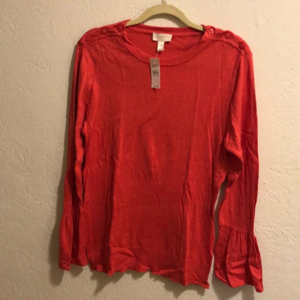 Loft outlet bell sleeve sweater